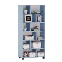 Regał z półkami Marek - Niebieski