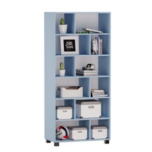 Regał z półkami Marek - Niebieski