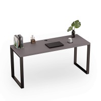 Biurko z metalowymi nogami - Grafit