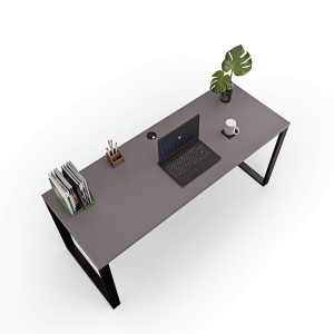 Biurko z metalowymi nogami - Grafit (4).jpg