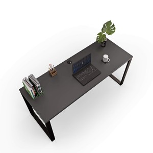 Biurko z metalowymi nogami - Czarne (4).jpg