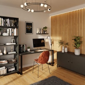 Biurko z metalowymi nogami - Czarne (7).jpg