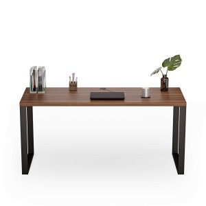 Biurko z metalowymi nogami - Orzech (3).jpg