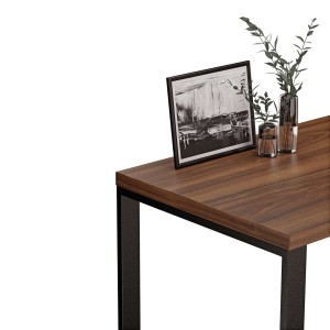 Biurko z metalowymi nogami - Orzech (5).jpg