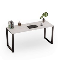 Biurko z metalowymi nogami - Sosna