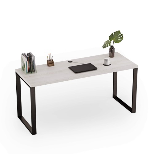 Biurko z metalowymi nogami - Sosna (1).jpg