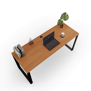 Biurko z metalowymi nogami - Olcha (4).jpg