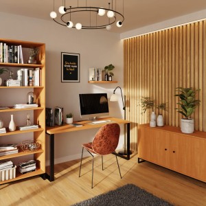 Biurko z metalowymi nogami - Olcha (7).jpg