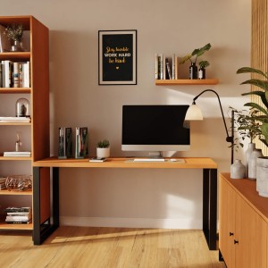 Biurko z metalowymi nogami - Olcha (8).jpg