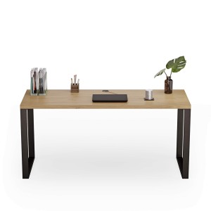 Biurko z metalowymi nogami - Dąb kamienny (3).jpg