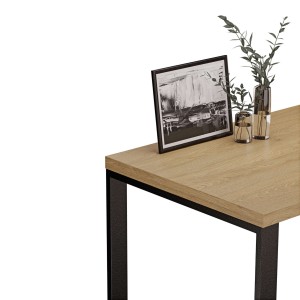 Biurko z metalowymi nogami - Dąb kamienny (5).jpg