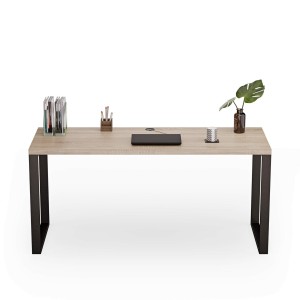 Biurko z metalowymi nogami - Dąb sonoma (3).jpg