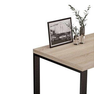 Biurko z metalowymi nogami - Dąb sonoma (5).jpg