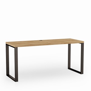 Biurko z metalowymi nogami - Dąb złoty (2).jpg