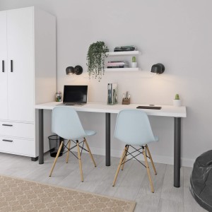 Biurko podwójne Iron Duo - Białe (6).jpg