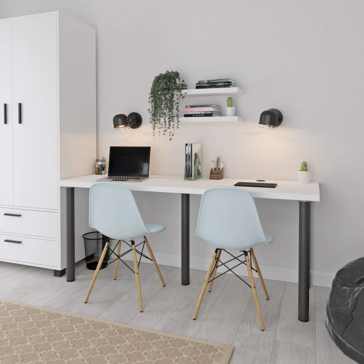 Biurko podwójne Iron Duo - Białe (6).jpg