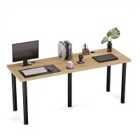 Biurko podwójne Iron Duo - Dąb złoty