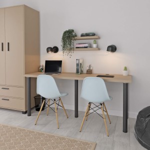 Biurko podwójne Iron Duo - Cappuccino (5).jpg