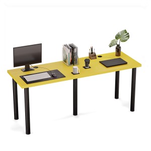 Biurko podwójne Iron Duo - Żółte