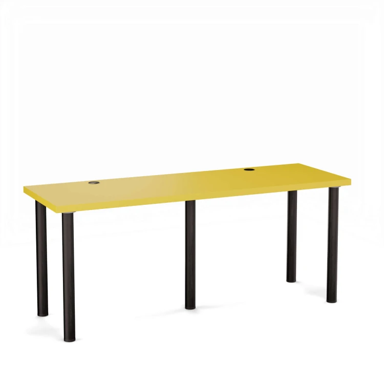 Biurko podwójne Iron Duo - Żółte (2).jpg