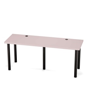Biurko podwójne Iron Duo - Różowe (4).jpg