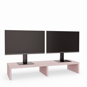 Podwójna podstawka pod monitor - Różowa