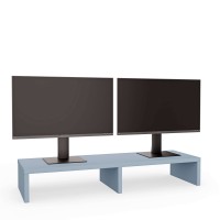 Podwójna podstawka pod monitor - Niebieski