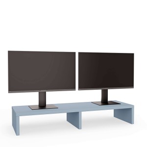 Podwójna podstawka pod monitor - Niebieski