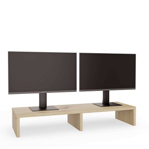 Podwójna podstawka pod monitor - Dąb artisan
