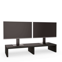 Podwójna podstawka pod monitor - Czarna