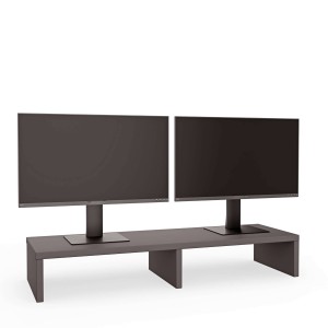 Podwójna podstawka pod monitor - Grafit