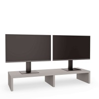 Podwójna podstawka pod monitor - Szara
