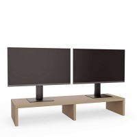 Podwójna podstawka pod monitor - Cappuccino