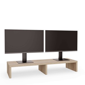 Podwójna podstawka pod monitor - Dąb sonoma