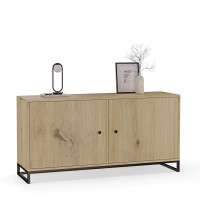 Komoda metalowa dąb artisan - kolekcja Metalove