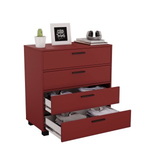 Komoda z szufladami Anna - Czerwony