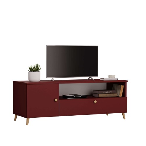 Szafka RTV czerwona - Kolekcja Scandi (1).jpg