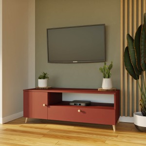 Szafka RTV czerwona - Kolekcja Scandi (4).jpg