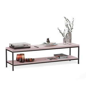 Stolik rtv loft - Różowy