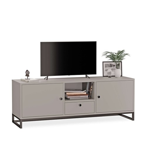 Szafka RTV metalowa z szufladą szare - kolekcja Metalove (1).jpg