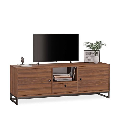 Szafka RTV metalowa z szufladą orzech - kolekcja Metalove (1).jpg