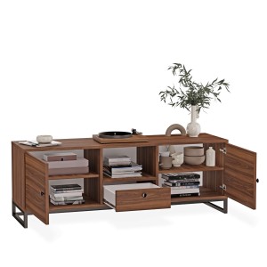 Szafka RTV metalowa z szufladą orzech - kolekcja Metalove (4).jpg