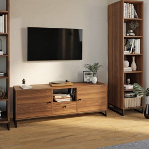 Szafka RTV metalowa z szufladą orzech - kolekcja Metalove (5).jpg