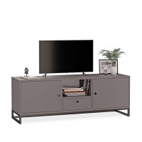 Szafka RTV metalowa z szufladą grafit - kolekcja Metalove