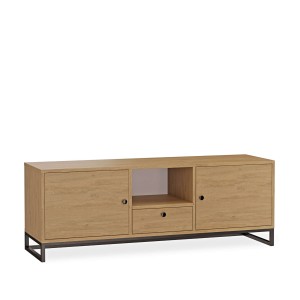 Szafka RTV metalowa z szufladą dab kamienny - kolekcja Metalove (2).jpg