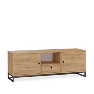 Szafka RTV metalowa z szufladą złoty - kolekcja Metalove (2).jpg