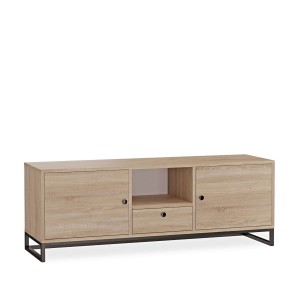 Szafka RTV metalowa z szufladą dab sonoma - kolekcja Metalove (2).jpg
