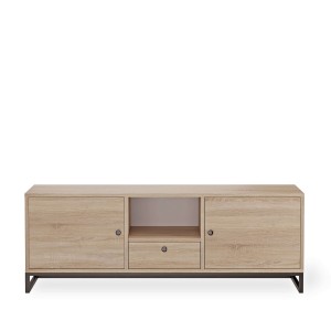 Szafka RTV metalowa z szufladą dab sonoma - kolekcja Metalove (3).jpg