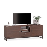 Szafka RTV metalowa z szufladą wenge - kolekcja Metalove