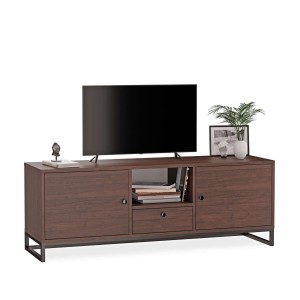 Szafka RTV metalowa z szufladą wenge - kolekcja Metalove